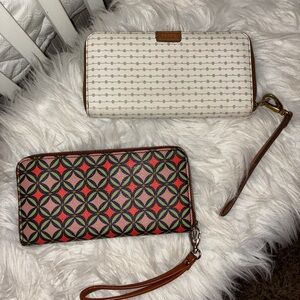 Fossil Women's Geometric and Dot Pattern Wristlets